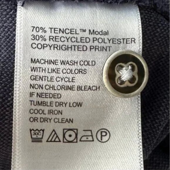 Tommy Bahama Men's Tropical Print Short Sleeve Blue Polo Size XL - Picture 6 of 6